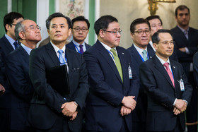 استقبال رسمی از رئیس جمهوری کره جنوبی 